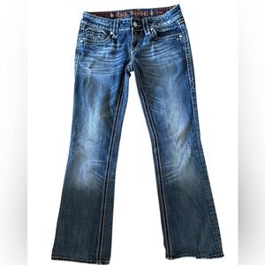 ROCK REVIVAL Alanis Boot Denim Jeans Women 28